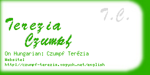 terezia czumpf business card